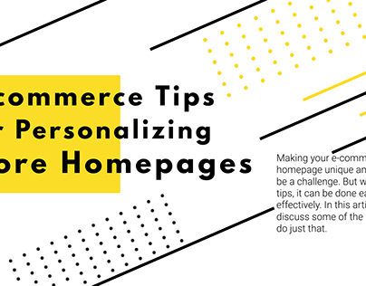 E-commerce Tips for Personalizing Store Homepages