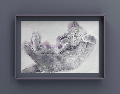 Project thumbnail - watercolor,pet,cats