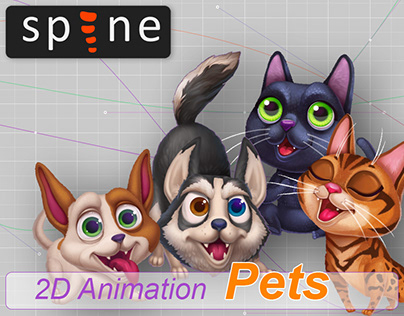 2D Spine Animation - Pets