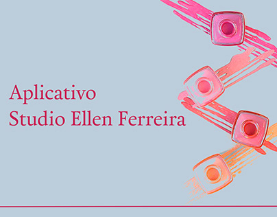 Interface app agenda clientes - Studio Ellen Ferreira