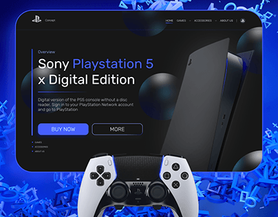 Project thumbnail - SONY Playstation landing page concept