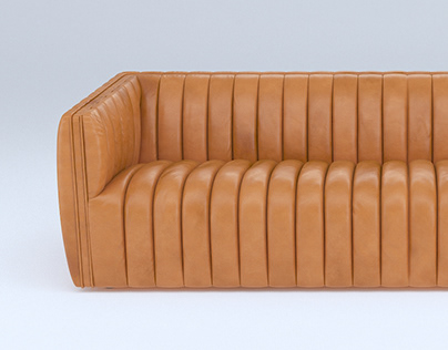 3d model of Cosima Leather Sofa