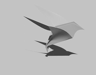 Self-folding Origami Dove