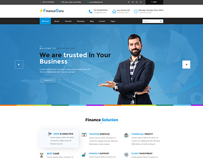 Consulting Business, Finance HTML5 Template