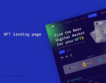 NFT landing Page UI design