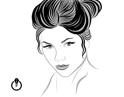 Portrait of Woman - Adobe Illustrator Draw