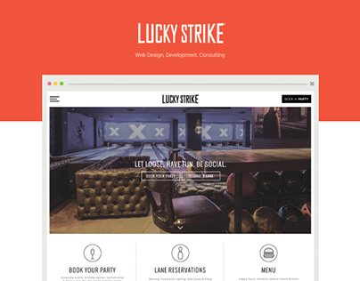 Web Design & Development for Lucky Strike