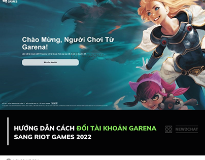 Huong dan cach doi tai khoan Garena sang Riot Games