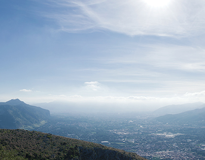 Panoramic view of Palermo from Monte Gallo