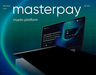 MasterPay Crypto Card. Website design | UI/UX