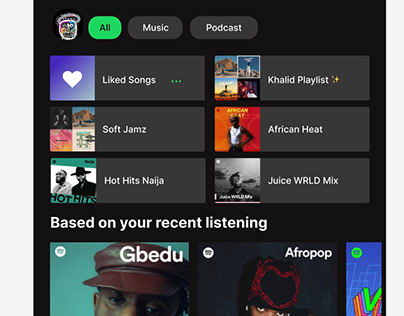 Spotify app replica