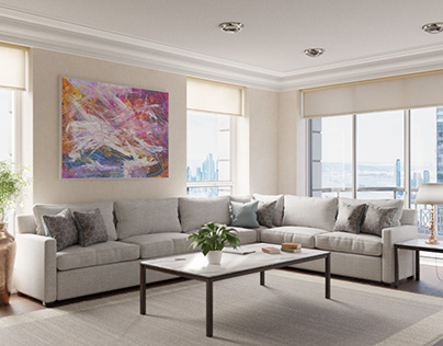Archviz - New York Penthouse Living Room
