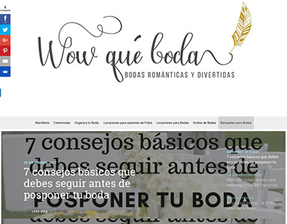 Proyecto pagina Web wowquebodas