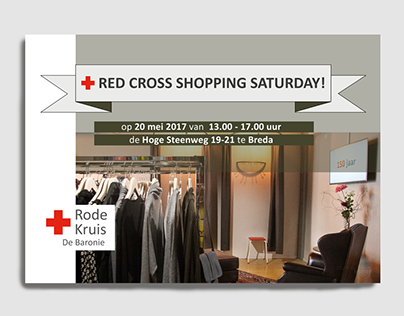 Grafisch werk Red Cross Shop, Rode Kruis de Baronie