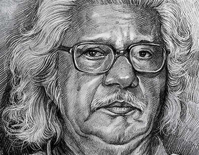 pencil sketches -director- adoor gopalakrishnan