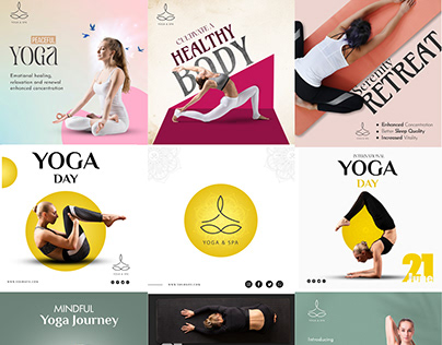 Yoga social media post design