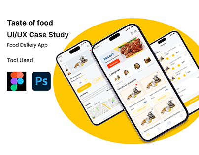 Project thumbnail - Food app UX UI Case study