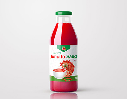 Natural Tomato Sauce Label Design