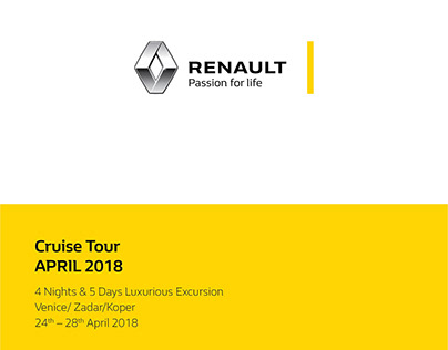 Renault Cruise Tour - Itinerary Booklet
