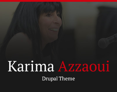Karima Azzaoui Drupal theme