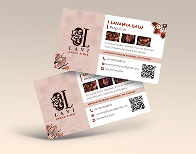 Branding&Business Card Design For Lavi Henna