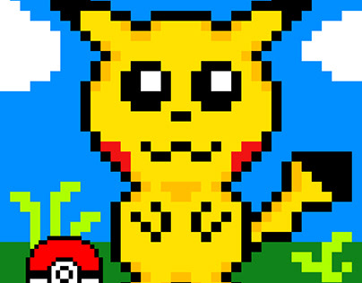 Pixel art - Pikachu
