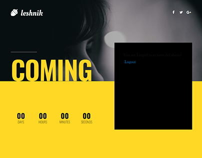 Landing Page - Coming soon