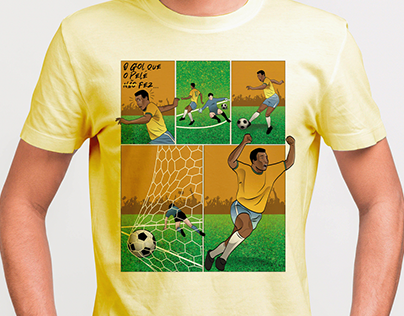 Illustrated print Pelé - STAMP