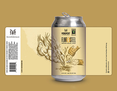 Flint & Steel Beer Label Design