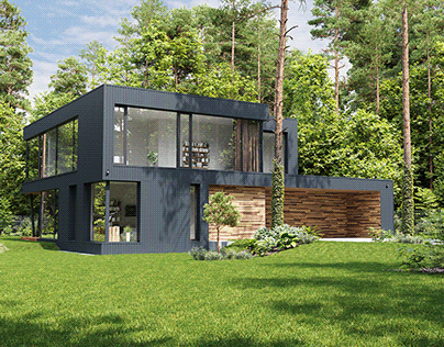 House Blended Into The Forest