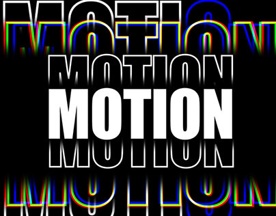 Text motion animation