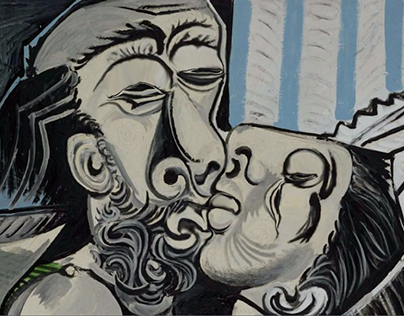 Picasso the kiss- Animated gif ©Hala Ahwach
