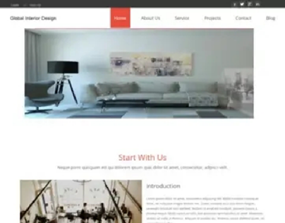 Interior Design based WordPress Theme