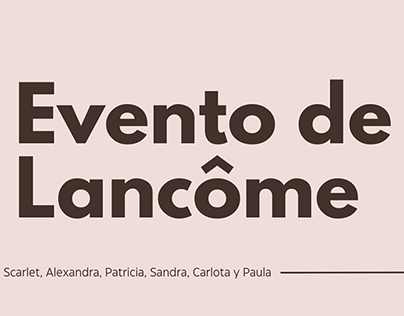 Convención Lancôme - Organización de eventos.