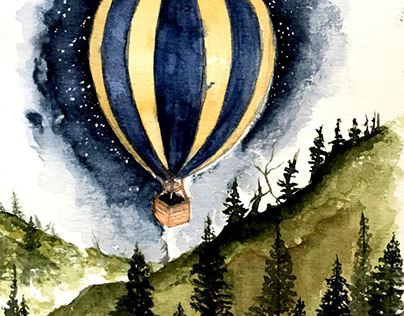 Baloon Watercolor, suluboya