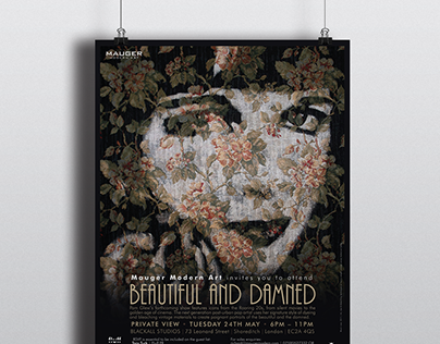 Poster - "Beautiful and Damned" show