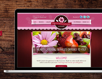 Pink Peonies Logo + Web Design (Design Proposal)