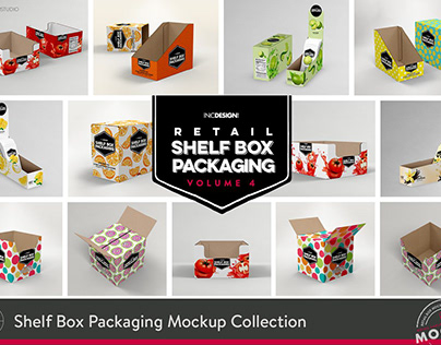 Retail Shelf Box Packaging MockUps4