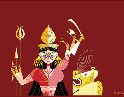 Durga Maa Projects | Photos, videos, logos, illustrations and branding on  Behance
