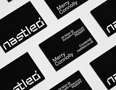 Nastled - A Futuristic Typographical Logo