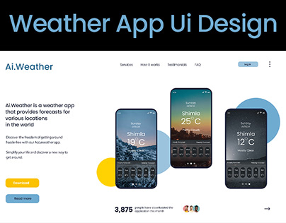 Weather App Ui Design | Weather Widget