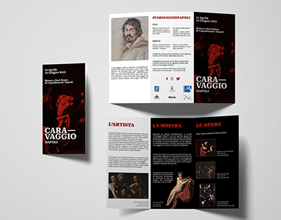 Art exhibition depliant 'Caravaggio in Naples'