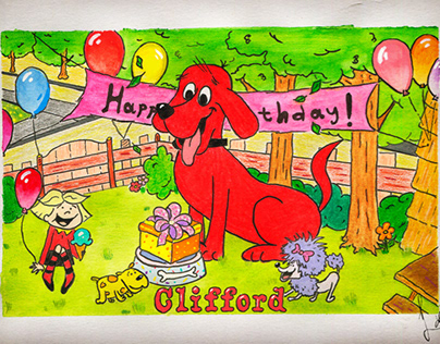 Illustration “Happy birthday, Clifford”