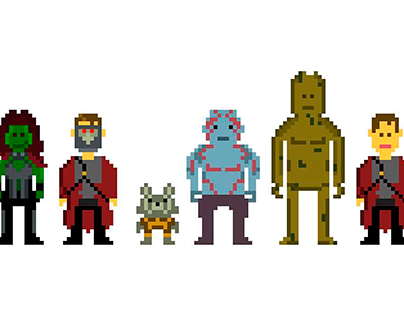 Pixel Art - Guardiões da Galáxia
