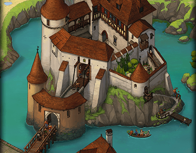 Medieval town. Part 3. Castle