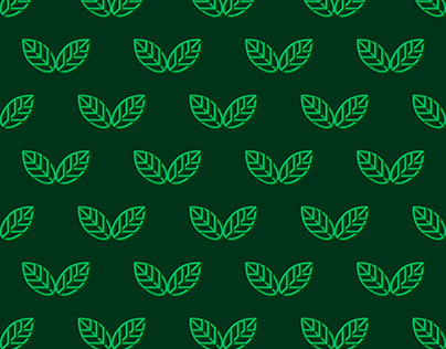 Green pattern with shadow effect with leaves.