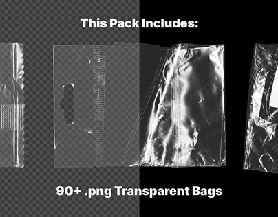 Plastic Bag PNG Texture Pack