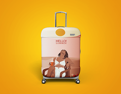 Suitcase design, hello summer