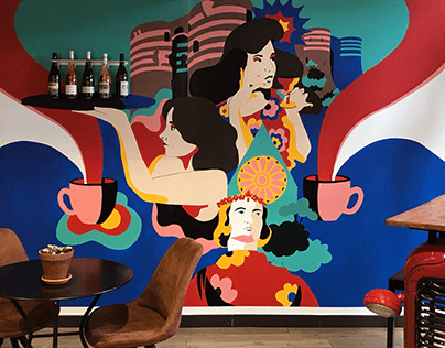 Mural Bar n' Co / Cafe in France
