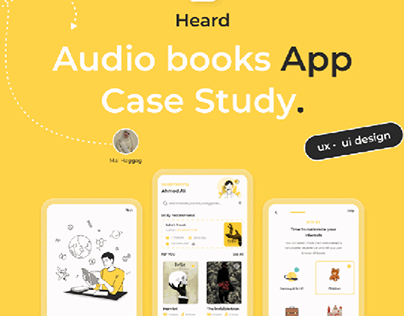 Heard - Audio books application (UI/UX Case Study)